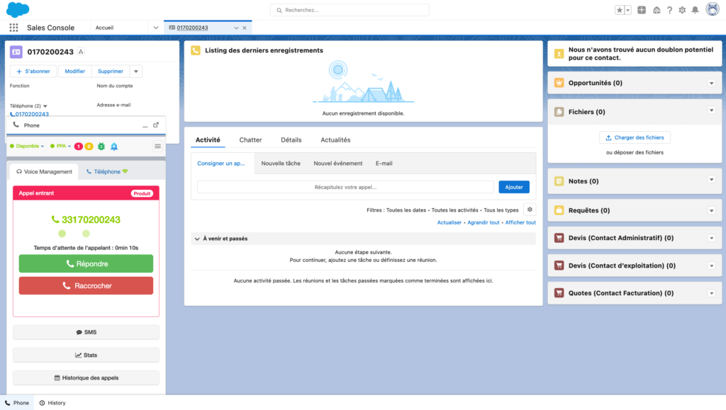 Création de fiche automatique