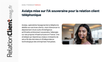 Article Relation Client Mag - IA souveraine Axialys